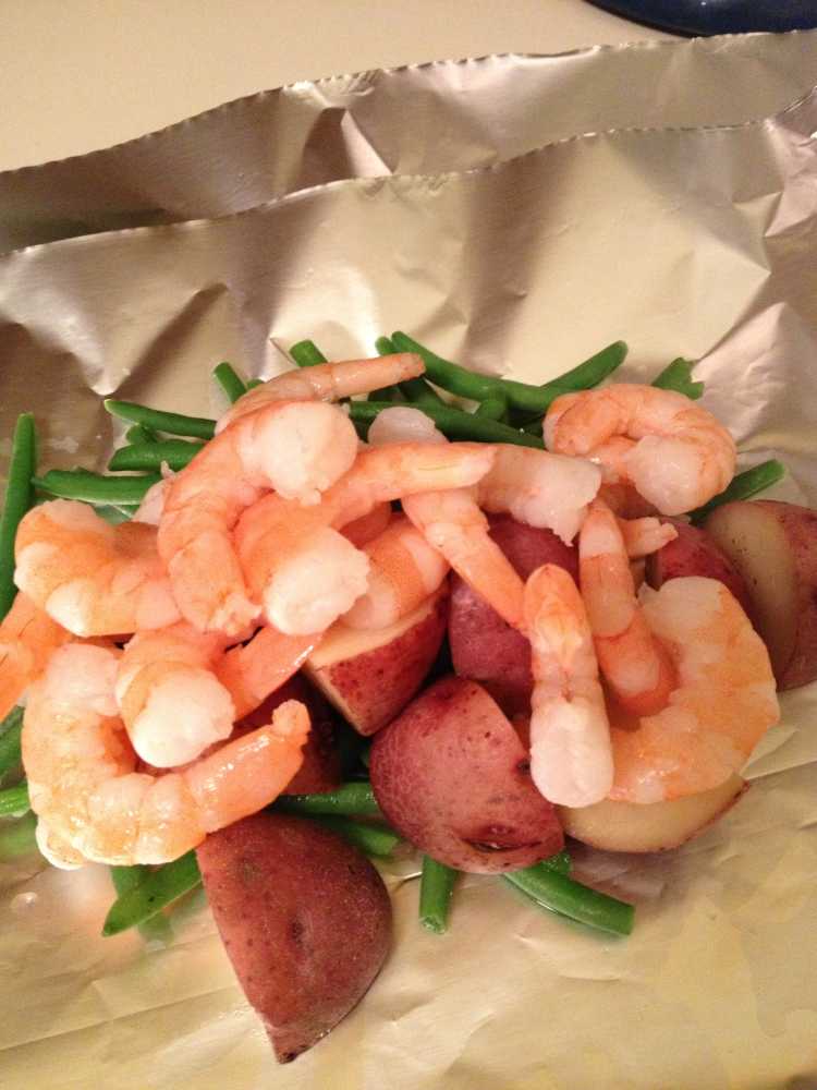 Low Fodmap Shrimp Packet
