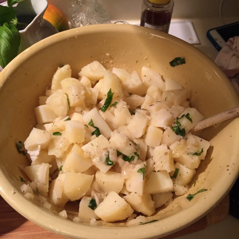 Low Fodmap Lemon Basil Potato Salad