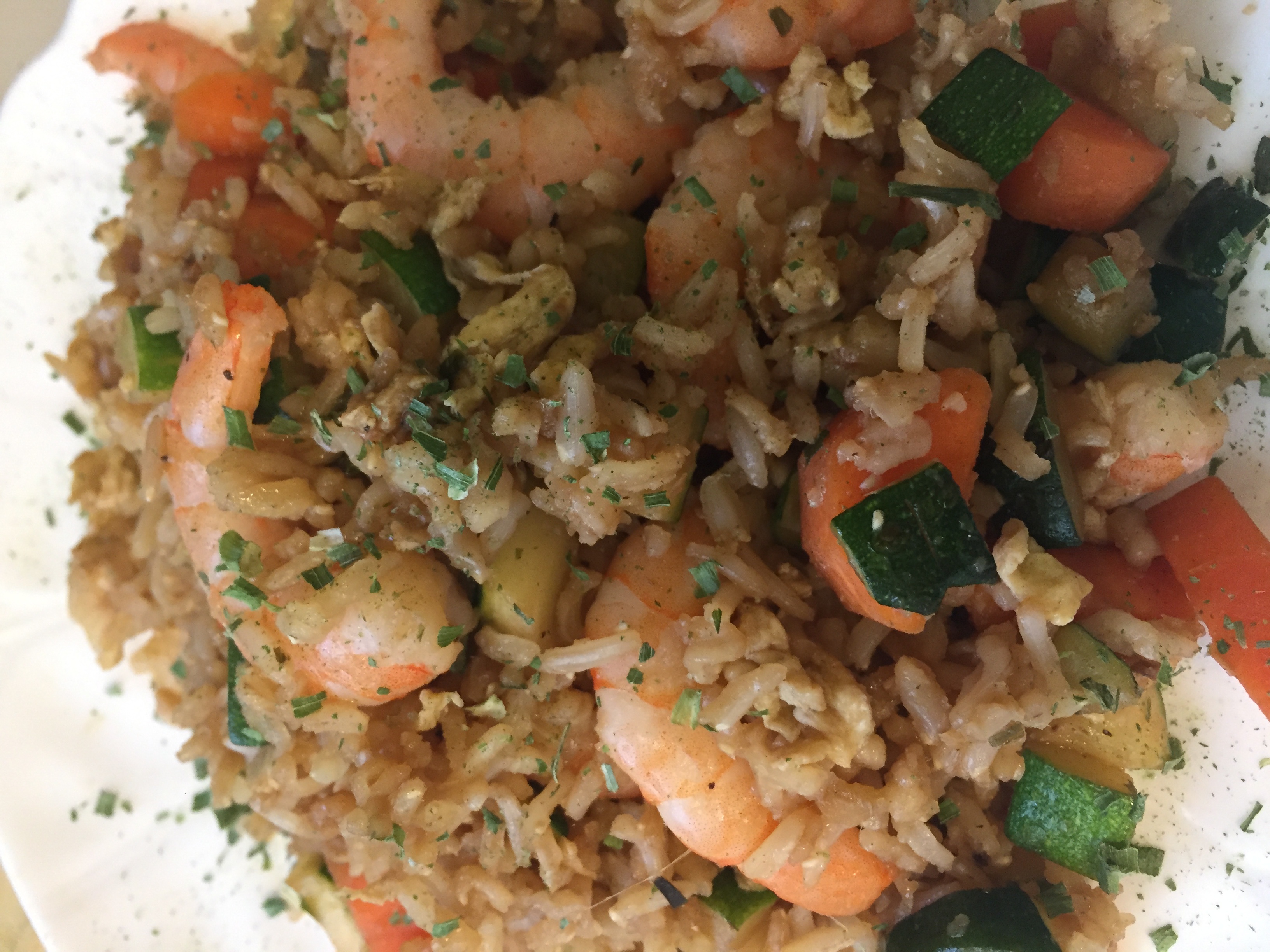 Low FODMAP Shrimp Fried Rice