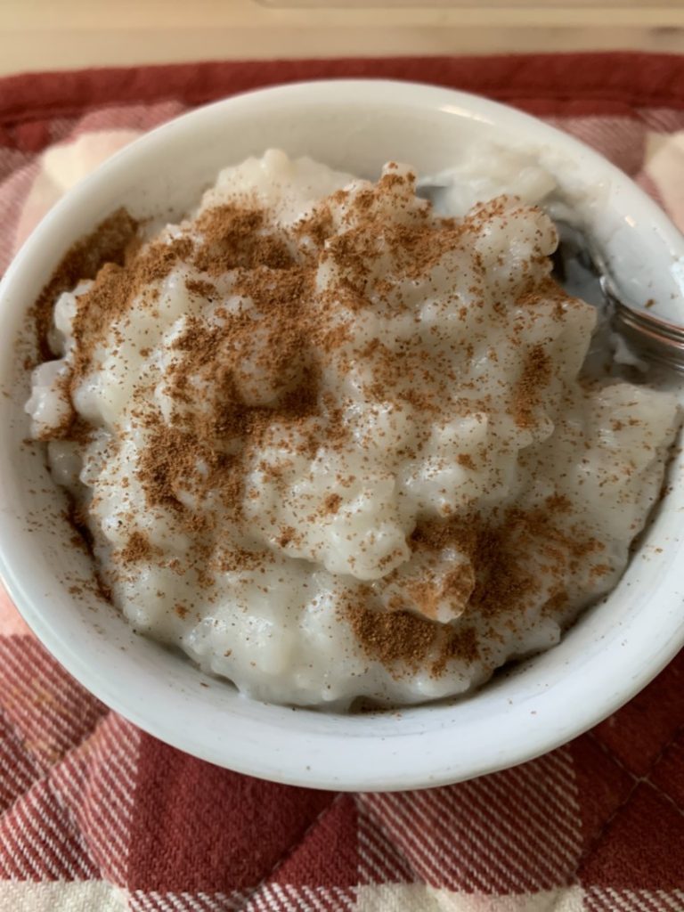 Low Fodmap Rice Pudding